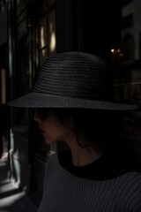 Chic Summer Fashion with Wide Brimmed Hat