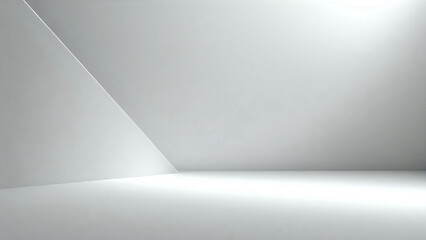 Poster - empty white room with light