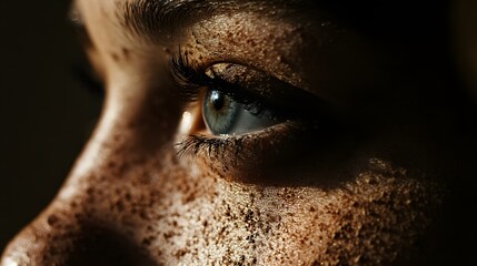 Wall Mural - 95. A person with a mole on their face