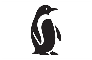 Wall Mural - a penguin icon of silhouette vector illustration