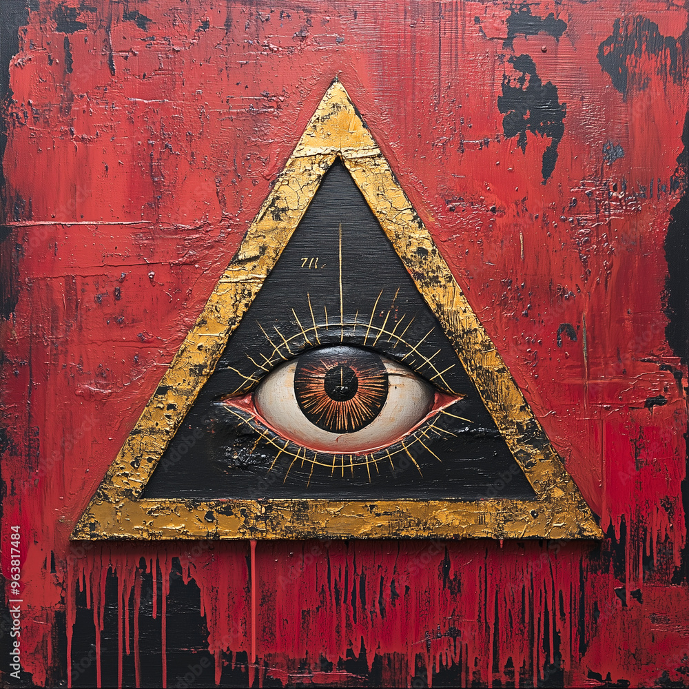Iluminatti Pattern Abstract Red and Black Eye Illuminati Symbol Wallpaper, Screensaver, or ...
