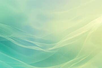 Minimalist wavy gradient background in soft pastel green tones. Abstract wave design of digital wave with green and blue pastel color. Artistic decoration with curving pattern concept. AIG51.