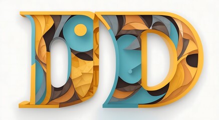 Wall Mural - Create an artistic vector illustration of the capital letter 