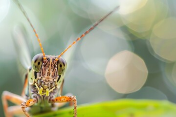 Fantastic nature macro animal bokeh background