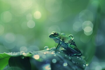 Fantastic nature macro animal bokeh background