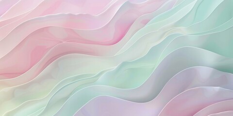 Canvas Print - a background with a light pastel color palette, including shades of pink, mint green, and lavender. The design should be minimalist, with soft gradients and no patterns