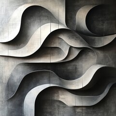 Wall Mural - Wavy Concrete