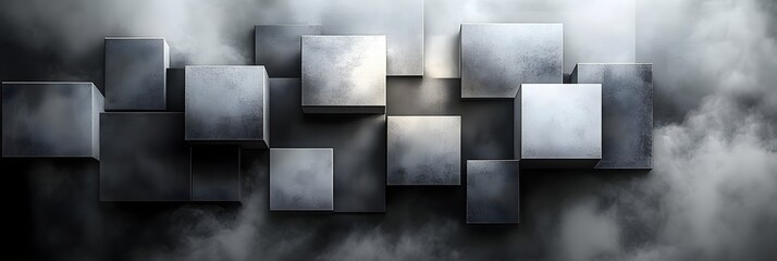 Aufkleber - Minimalist Geometric Abstract with Clean Lines and Elegant Composition