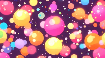 Abstract Colorful Bokeh Background With Blurred Lights