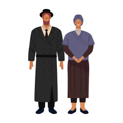 Sticker - orthodox jewish couple