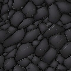 Poster - Dark Stone Wall Seamless Texture