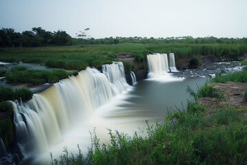 waterfall landscape view