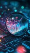 © rehan - Magnifying Glass Over a Financial Chart on a Laptop Keyboard