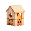 © EmBaSy - Wooden Toy House with Colorful Blocks