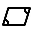 © OrviPixel - parallelogram, geometry, math, mathematic outline icon
