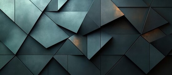 Wall Mural - Abstract Geometric Pattern of Triangles