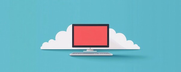 Cloud server management, tech support illustration, flat design illustration