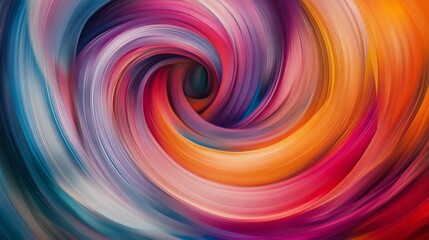 Poster - Colorful abstract swirl with vibrant hues, dynamic