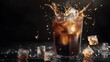 © aiman - sparkling and refreshing ice coffee in an opened glass