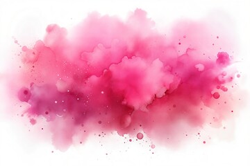 Wall Mural - vibrant pink and purple watercolor abstract background with fluid shapes