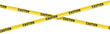 © Sashkin - Caution yellow warning lines - Caution tape isolated template with opacity background