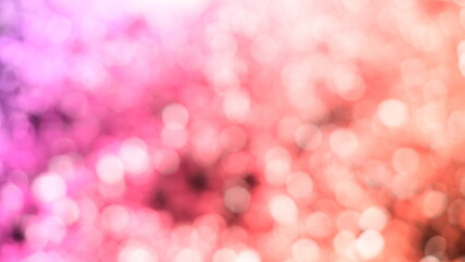 Wall Mural - Colorful glowing lights blur bokeh abstract background Glittering aesthetic textured pattern