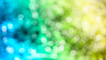 Wall Mural - Colorful glowing lights blur bokeh abstract background Glittering aesthetic textured pattern