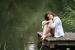 © shymar27 - Beautiful young dark-haired girl by the river.