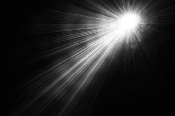 Sun Light Overlay. Sun rays overlay. Sun rays light isolated on black background, overlay design. transparent sunlight special lens light effect. abstract lens flare light over black background , ai