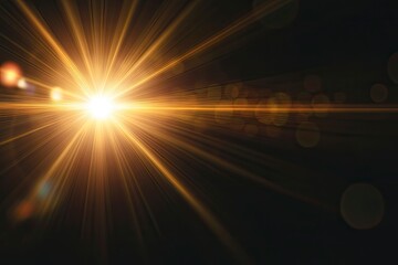 Sun Light Overlay. Sun rays overlay. Sun rays light isolated on black background, overlay design. transparent sunlight special lens light effect. abstract lens flare light over black background , ai