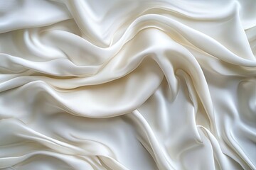 white silk fabric background copy space , ai