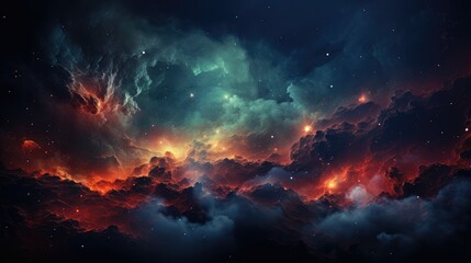 Wall Mural - cosmic nebula background sky cloud breathtaking view milky way with vibrant a space star universe astronomy science fantasy astral mystery