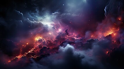 Wall Mural - cosmic nebula background sky cloud breathtaking view milky way with vibrant a space star universe astronomy science fantasy astral mystery