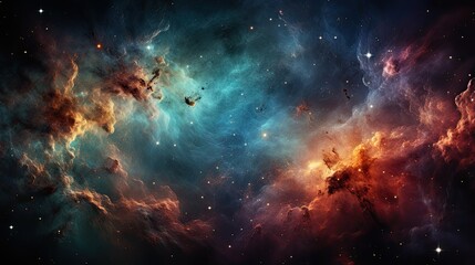 Wall Mural - cosmic nebula background sky cloud breathtaking view milky way with vibrant a space star universe astronomy science fantasy astral mystery