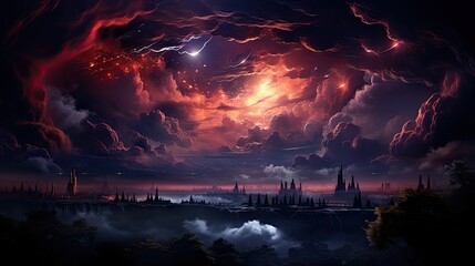 Wall Mural - cosmic nebula background sky cloud breathtaking view milky way with vibrant a space star universe astronomy science fantasy astral mystery