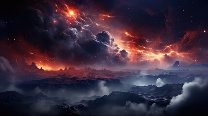 cosmic nebula background sky cloud breathtaking view milky way with vibrant a space star universe astronomy science fantasy astral mystery