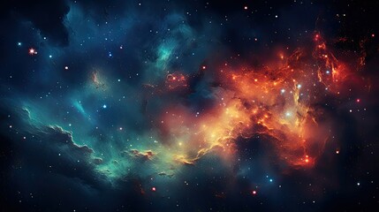 Wall Mural - cosmic nebula background sky cloud breathtaking view milky way with vibrant a space star universe astronomy science fantasy astral mystery