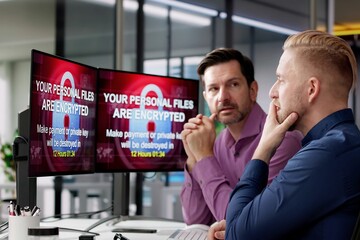 Aufkleber - Ransomware Malware Cyber Attack