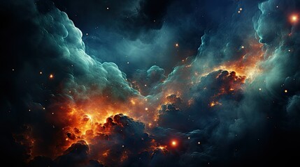 Wall Mural - realistic planetary background outer space galaxy sky nebula imagine stars moonlight fantasy astronomy lanscape 