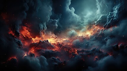 Wall Mural - realistic planetary background outer space galaxy sky nebula imagine stars moonlight fantasy astronomy lanscape 