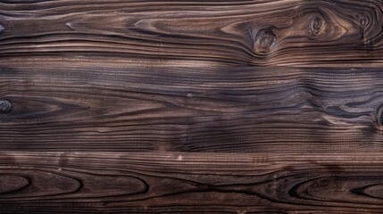 Sticker - Template of dark wood texture with natural pattern and empty background.