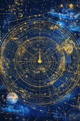 Astrology and horoscope themes exploring celestial influences and their impact on personal traits and future predictions