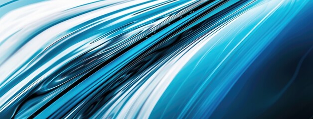 Poster - Abstract Blue Swirls on a Dynamic Background