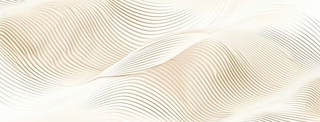 Poster - Elegant Beige Waves Abstract Background