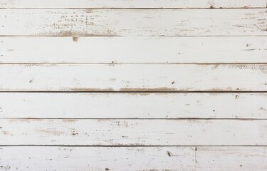 Wall Mural - Distressed White Shiplap Background with Weathered Wood Texture in Light Brown Tones, Rustic Farmhouse Style, Featuring Painted and Weathered Appearance