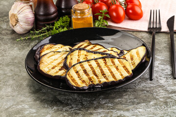 Sticker - Grilled eggplant slice snack appetizer