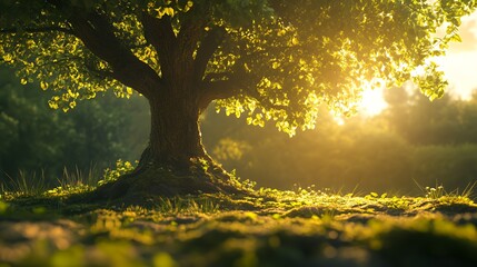 Poster - view Sunlight Through Tree Branches