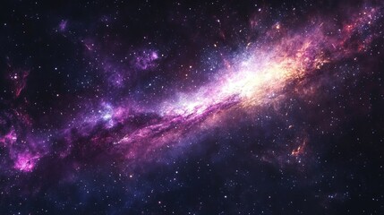 Wall Mural - Galaxy space background cosmos univers Ethereal nebula with vibrant colors and swirling patterns