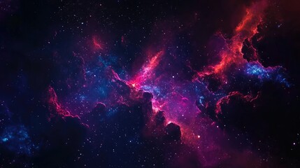 Wall Mural - nebula space galacy ethereal with vibrant colors and swirling patterns universe