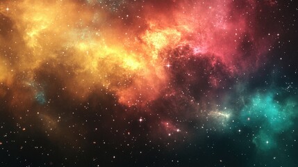 Wall Mural - nebula space galacy ethereal with vibrant colors and swirling patterns universe